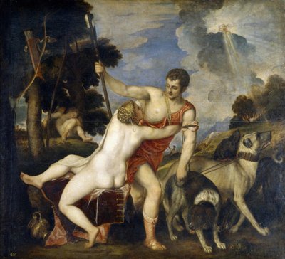 Wenus i Adonis autorstwa Tiziano Vecelli