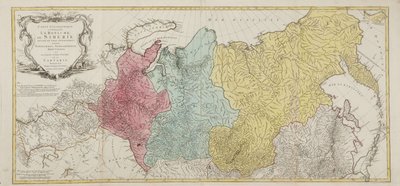 Mapa Imperium Rosyjskiego autorstwa Tobias Conrad Lotter