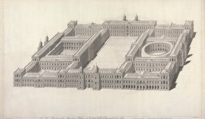 Pałac Whitehalla. Charing Cross Side. autorstwa Tobias Müller