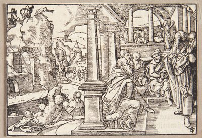 Spurius Cassius zostaje zrzucony z urwiska autorstwa Tobias Stimmer