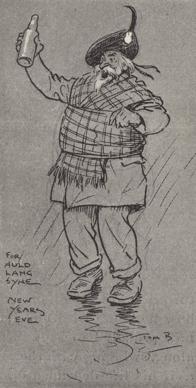 Dla Auld Lang Syne, Sylwester autorstwa Tom Browne