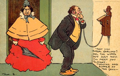 Teatr i Wieczerza w Sabaudii (chromolitho) autorstwa Tom Browne