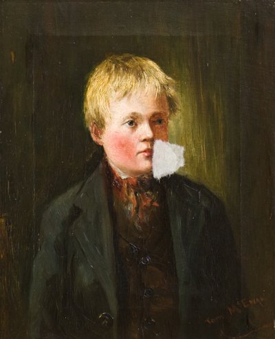 Portret chłopca (olej na płótnie) autorstwa Tom McEwan