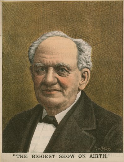 Portret P.T. Barnuma, Największe widowisko na powietrzu autorstwa Tom Merry