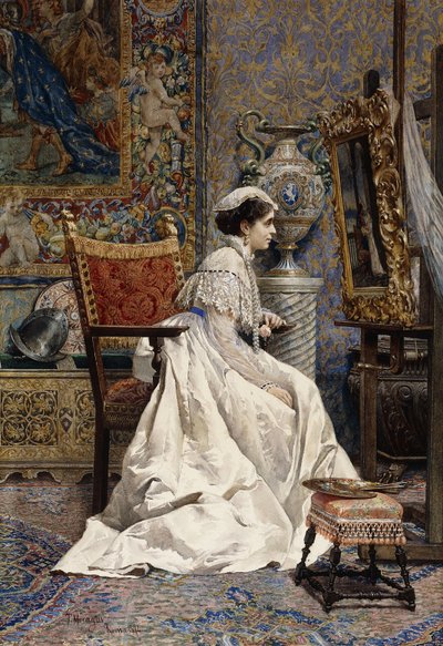 Piękny koneser, 1874 autorstwa Tomas Moragas y Torras
