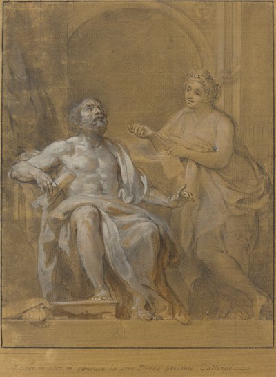 Homer i Kaliope autorstwa Tommaso Conca