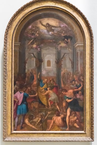 Cud cienia św. Piotra, ok. 1530-1602 (obraz) autorstwa Tommaso Laureti