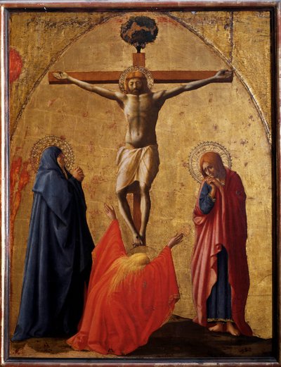 Ukrzyżowanie - tempera na panelu autorstwa Tommaso Masaccio