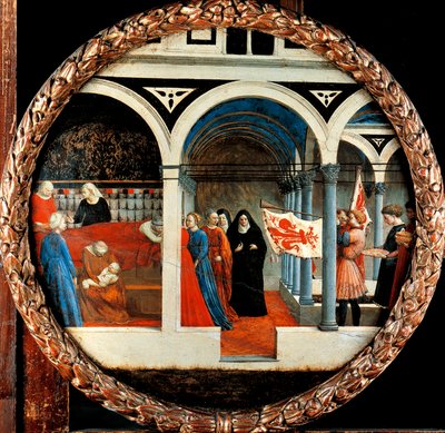 Szopka Tommaso Masaccio (1401-1428), tempera na płótnie, średnica 56 cm autorstwa Tommaso Masaccio
