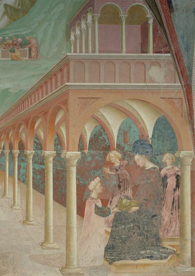 Salome przedstawia głowę Jana Chrzciciela swojej matce Herodiadzie, 1435 autorstwa Tommaso Masolino da Panicale