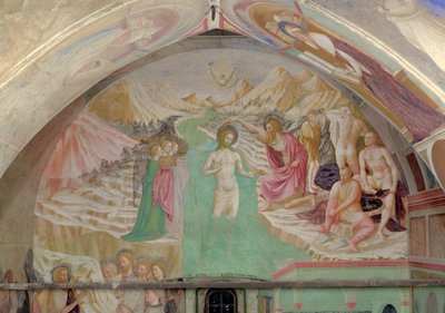 Chrzest Chrystusa z cyklu życia św. Jana Chrzciciela autorstwa Tommaso Masolino da Panicale