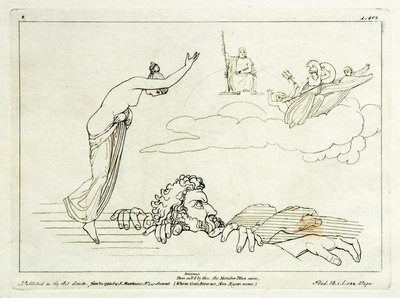 (2) Flaxman Iliad 1793, grawerowany 1795, 185 x 251 mm autorstwa Tommaso Piroli