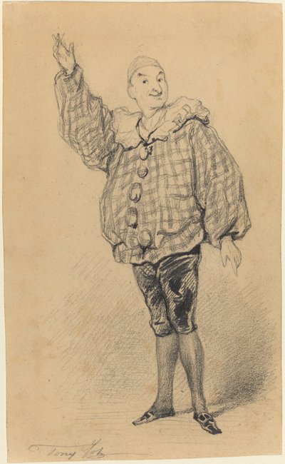 Lepeintre Ainé w roli Paillasse autorstwa Tony Johannot