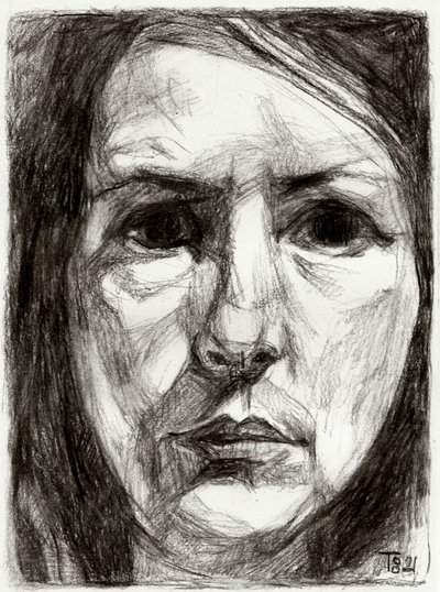 Intensywny portret kobiety autorstwa Tore Bahnson