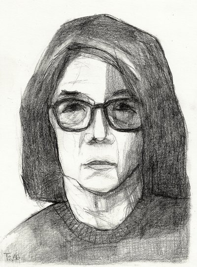 Portret zamyślonej kobiety autorstwa Tore Bahnson