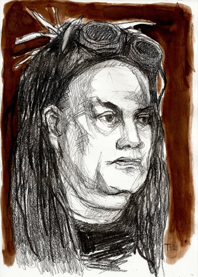 Przemyślany portret plemienny autorstwa Tore Bahnson