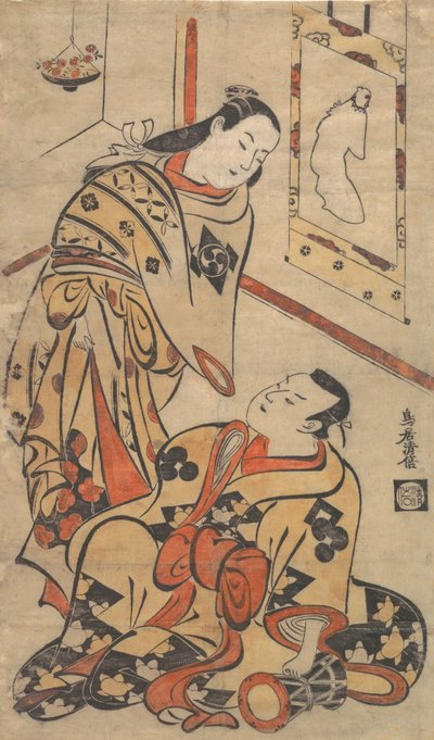 Kabuki ac i rs Gentaro Nakamura pomysł d Ikushima Shingoro, co? 1710. , komar. 1710. autorstwa Torii Kiyomasu I