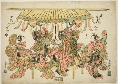 Rozrywka autorstwa Torii Kiyomitsu I