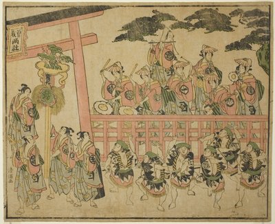 Festiwal Soga autorstwa Torii Kiyomitsu I
