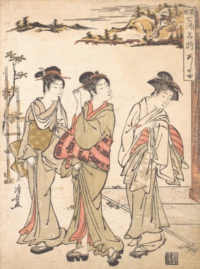 Wiosna Ashinoyu w Hakone, ca. 1779. autorstwa Torii Kiyonaga