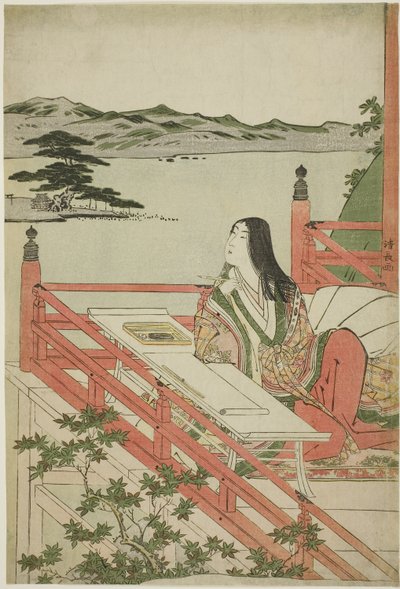 Murasaki Shikibu, 1779-1789 autorstwa Torii Kiyonaga