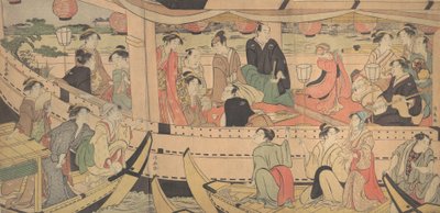 Święto rzeki Sumida, 1788-90. autorstwa Torii Kiyonaga