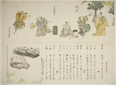 Taniec Saruwaki autorstwa Torii Kiyonaga