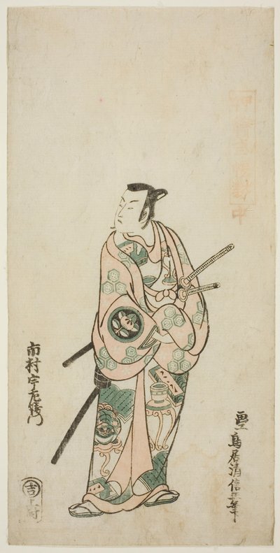 Aktor Ichimura Uzaemon VIII autorstwa Torii Kiyonobu II