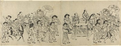 Przybycie Ambasady Korei w Edo autorstwa Torii Kiyonobu I
