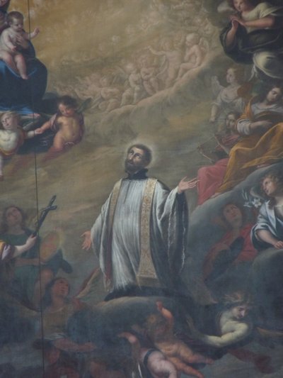Św. Franciszek Ksawery (fragment obrazu ołtarzowego) autorstwa Torriani