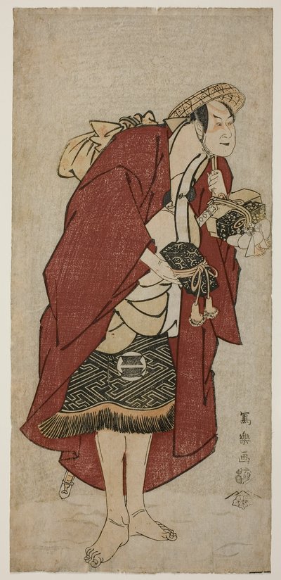 Aktor Sakata Hangoro III jako Pan Młody Abumizuri no Iwazo w Koriyamie, właściwie Kurisaka Taro Tomonori autorstwa Toshusai Sharaku