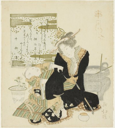 Madam Tang (jp: To Fujin), z serii „Dwadzieścia cztery wzorce synowskiej pobożności (Nijushiko)” autorstwa Totoya Hokkei