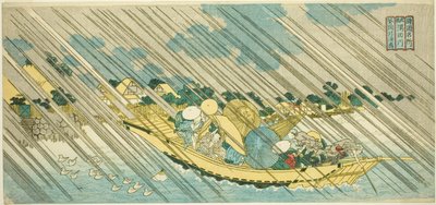 The Sumida River in Musashi Province (Musashi Sumidagawa), from the series "Famous Places in the Provinces (Shokoku meisho)" autorstwa Totoya Hokkei