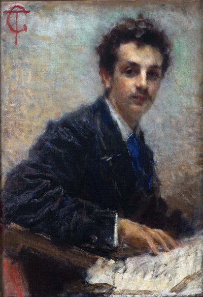 Portret kompozytora Benedetto Juncka autorstwa Tranquillo Cremona