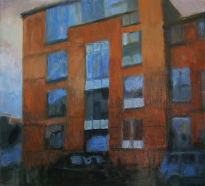 Miejsce do życia 21, 2011 (olej na sklejce) autorstwa Trevor Burgess