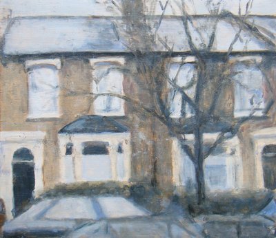 Miejsce do życia 22, 2012 (olej na sklejce) autorstwa Trevor Burgess