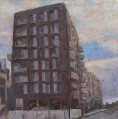 Miejsce do życia 60, 2013 (olej na sklejce) autorstwa Trevor Burgess