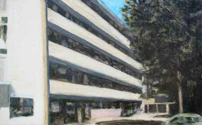 Miejsce do życia 9, 2011 (olej na sklejce) autorstwa Trevor Burgess