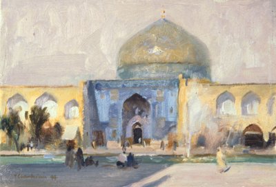 Popołudnie, Meczet Kobiet, Isfahan autorstwa Trevor Chamberlain