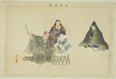 Hachi-maki, z serii „Zdjęcia bez występów (Nogaku Zue)” autorstwa Tsukioka Kogyo