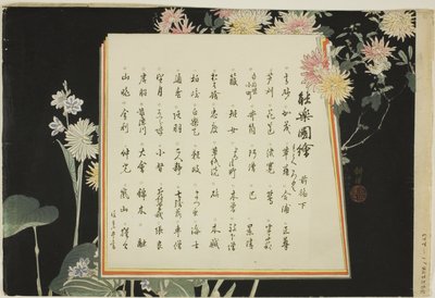 Index Page, druki .51-.100 (t.1), z serii "Obrazy bez występów (Nogaku Zue)" autorstwa Tsukioka Kogyo