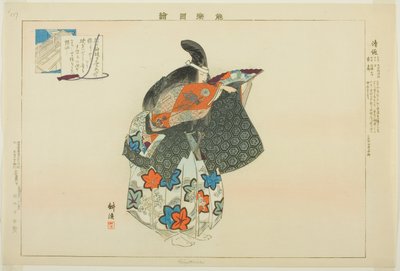Kiyotsune, z serii „Zdjęcia bez występów (Nogaku Zue)” autorstwa Tsukioka Kogyo