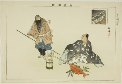 Tosen Muko (Kyogen), from the series "Pictures of No Performances (Nogaku Zue)" autorstwa Tsukioka Kogyo