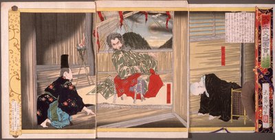 Sechsundsiebzigste Generation, Kaiser Sutoku autorstwa Tsukioka Yoshitoshi