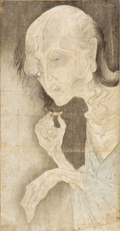 Duch Oiwy, druga połowa XIX wieku.. autorstwa Tsukioka Yoshitoshi