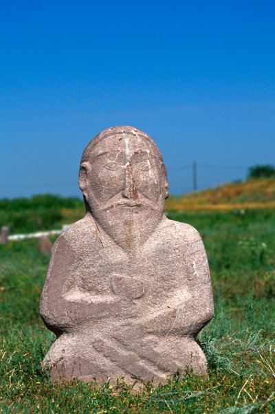 Kamień grobowy zachodniego chanatu tureckiego, VI-X w. autorstwa Turkic School