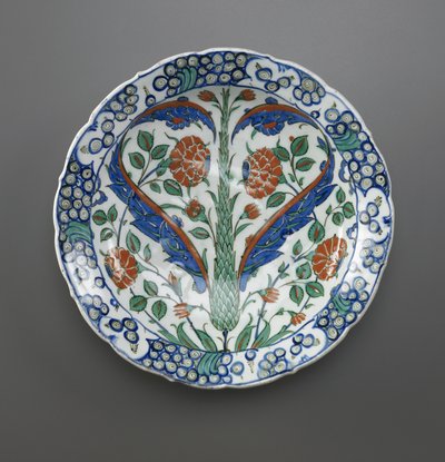 Naczynie, Iznik, dynastia osmańska, 1570-75 (ceramika) autorstwa Turkish School