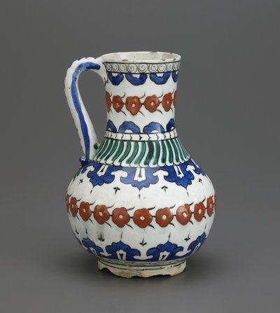 Dzbanek, Iznik, dynastia osmańska, XVI-XVII w. (ceramika) autorstwa Turkish School