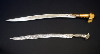 Yatagan, turecki miecz, który nadał swój kształt bagnetom. 19 wiek. autorstwa Turkish School