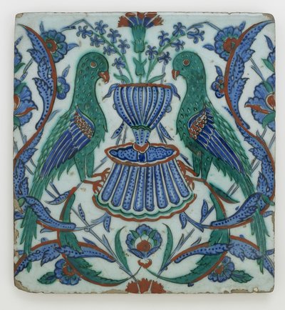Płytka, Iznik, dynastia Ottomanów (ceramika) autorstwa Turkish School